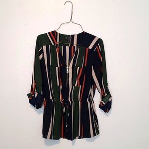 Stripped formal top